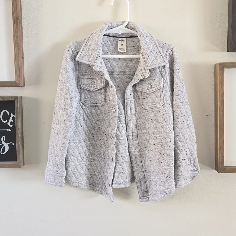 Boy's OshKosh Quilted Shacket Size 5T